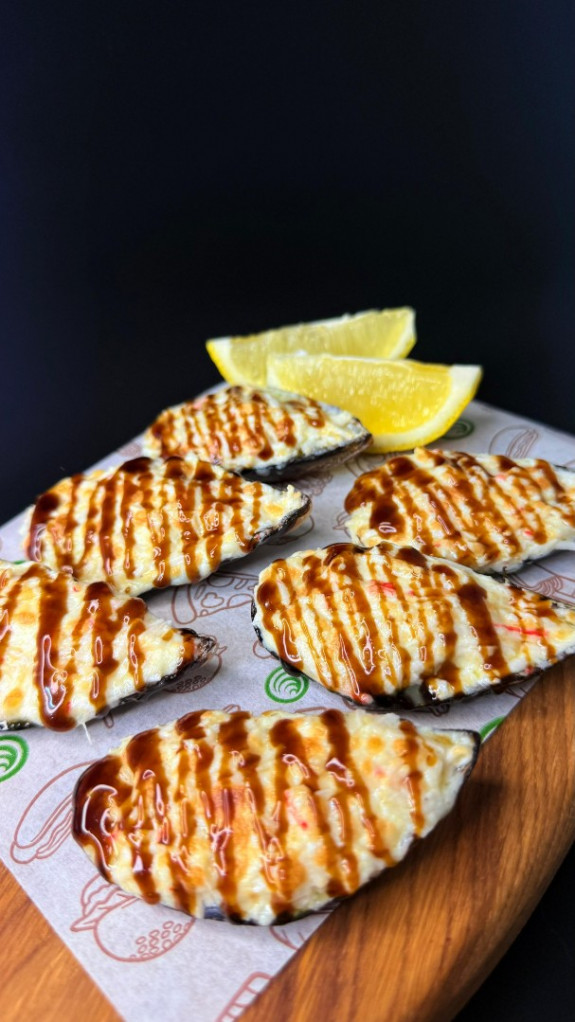 Запеченные мидии 